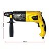 IBELL VORMIR Rotary Hammer Drill VR RH20-25, Safety Clutch 2 Functions with Vibration Control and Drill Bits, HD2025V000
