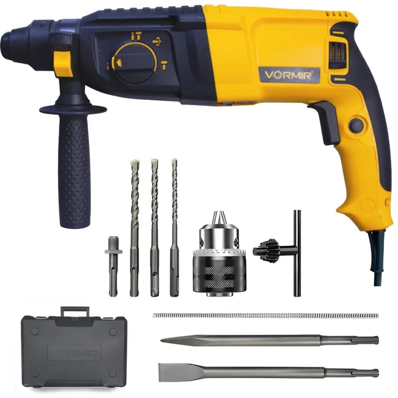 VR RH26-24 Rotary Hammer Drill 26mm SDS Plus, 800W, 220V, 3 J Impact Energy | EnvMart