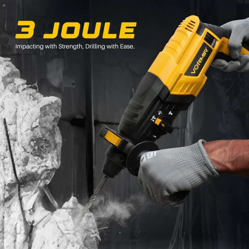 Hammer Drill VR RH 26-26, 26 mm SDS Plus, 780W, 220V, 3-Mode Rotary Hammer | EnvMart