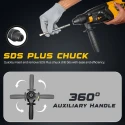 Hammer Drill VR RH 26-26, 26 mm SDS Plus, 780W, 220V, 3-Mode Rotary Hammer | EnvMart