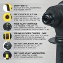 Hammer Drill VR RH 26-26, 26 mm SDS Plus, 780W, 220V, 3-Mode Rotary Hammer | EnvMart