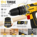 Cordless Driver Drill 12V VR CD12-46, Dual Li-Ion Battery, 25Nm Torque, Fast Charger | EnvMart