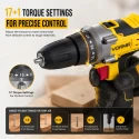 Cordless Driver Drill VR CD12-45, 12V, 25Nm, Dual 1500mAh Li-Ion Batteries, 10mm Keyless Chuck | EnvMart