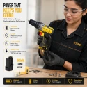 Cordless Driver Drill VR CD12-45, 12V, 25Nm, Dual 1500mAh Li-Ion Batteries, 10mm Keyless Chuck | EnvMart
