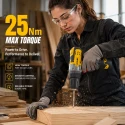 Cordless Driver Drill VR CD12-45, 12V, 25Nm, Dual 1500mAh Li-Ion Batteries, 10mm Keyless Chuck | EnvMart