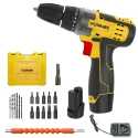 Cordless Driver Drill VR CD12-45, 12V, 25Nm, Dual 1500mAh Li-Ion Batteries, 10mm Keyless Chuck | EnvMart