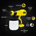 HVLP Hand Held Spray Gun VR SG45-25, 400W, 230V, 800ml Reservoir | EnvMart