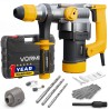 VORMIR Rotary Hammer Drill VR RH28-101, 750RPM, 4000 BPM – Heavy Duty Concrete, Masonry & Stone Drilling Machine, RH28101V00