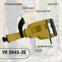 VR DH45-20 Heavy Duty Demolition Hammer 1500W 45J 30mm HEX Chuck 1900 BPM | EnvMart
