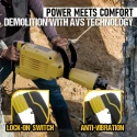 VR DH45-20 Heavy Duty Demolition Hammer 1500W 45J 30mm HEX Chuck 1900 BPM | EnvMart