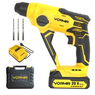 Cordless Rotary Hammer Drill VR CH21-10, 20V Li-Ion, 2.0Ah, SDS Plus, 1.2J Impact | EnvMart