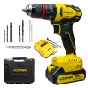 iBELL VORMIR VR BD21-45 Cordless Impact Drill | 20V Max Brushless Motor Drill Machine with 2.0Ah Battery & Charger, BD2145V112