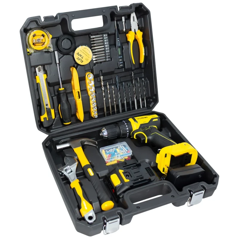 Cordless Impact Drill Toolbox VR BT21-38, Brushless, 20V Max, 38Nm, Li-ion | EnvMart