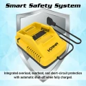 VORMIR VR LXV1C Li-ion Battery Charger 2.3A, 21V, Universal Cordless Tool Accessory | EnvMart