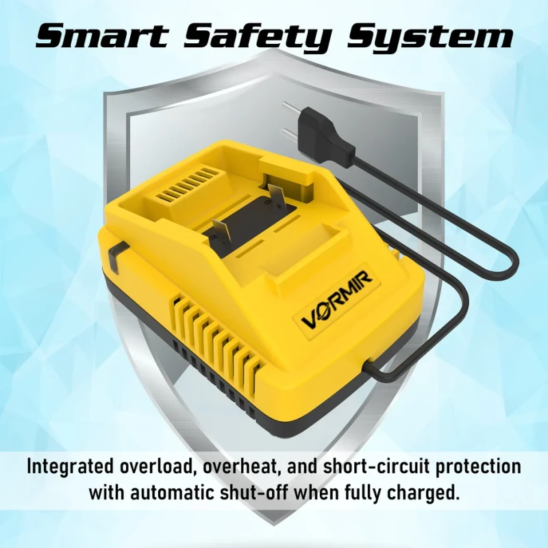 VORMIR VR LXV1C Li-ion Battery Charger 2.3A, 21V, Universal Cordless Tool Accessory | EnvMart