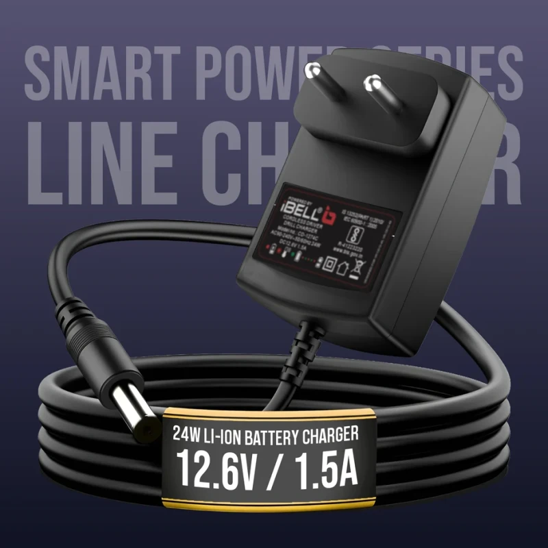VORMIR LXV1CLN Charger Line 1.3A/1.5A 12.6V 24W – SMART POWER SERIES Cordless Tool Battery Charger | EnvMart