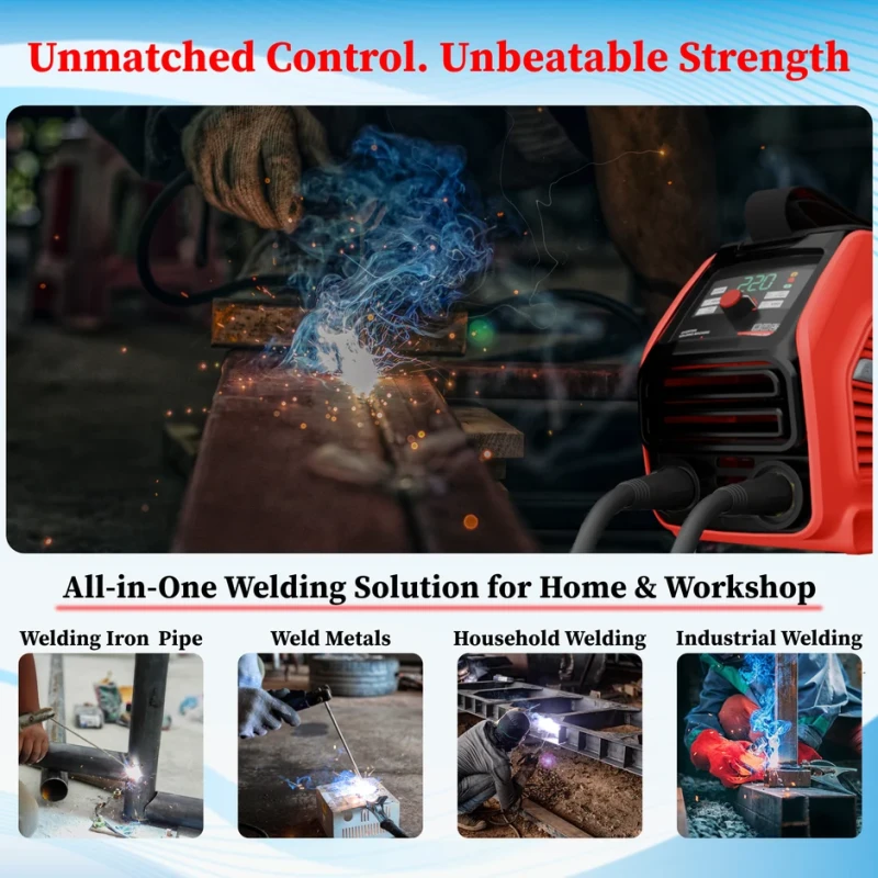 iBELL M220-76 D MMA Welding Machine 220A, 220V, 7.2 KVA, Lift TIG | EnvMart