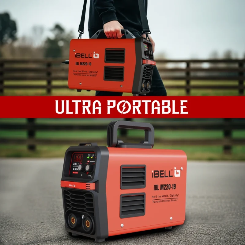 iBELL M220-19 MMA Welding Machine 220A 220V IGBT Inverter VRD Hot Start Anti-Stick | EnvMart
