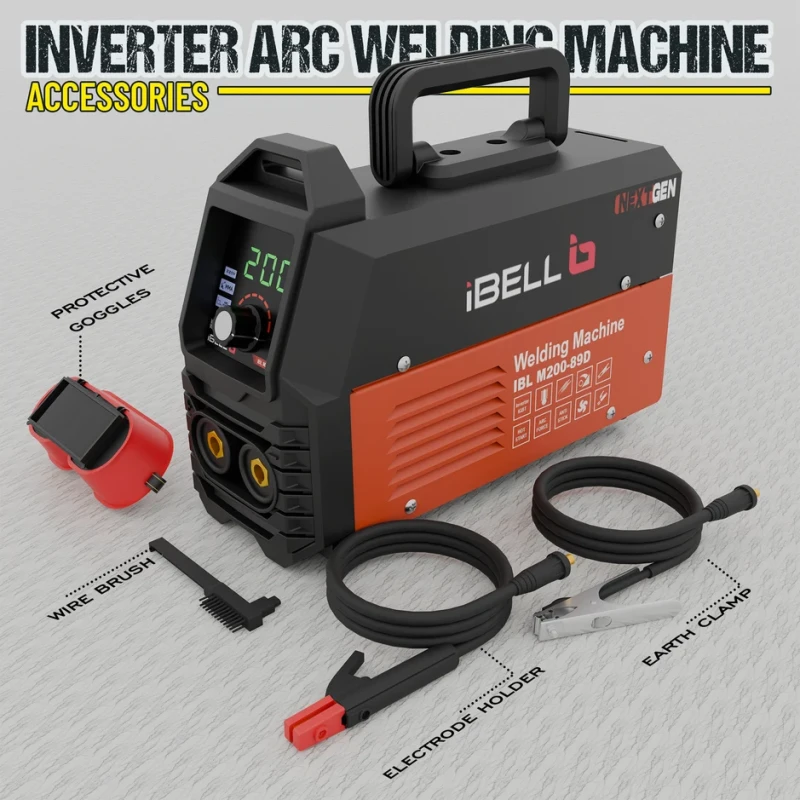 M200-89D MMA Welding Machine 200A Inverter IGBT Digital Display VRD Thermal Protection | EnvMart