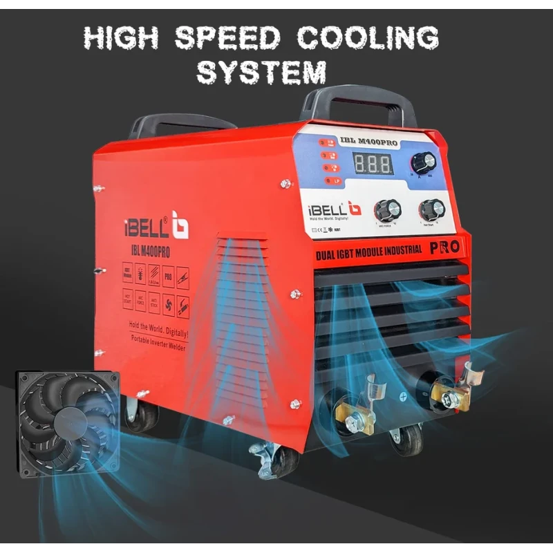 M400-Pro MMA Welding Machine 3 Phase 440V 400A 24.6 KVA with Hot Start | EnvMart