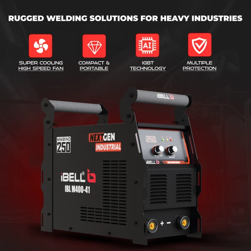 M400-41 Industrial MMA Inverter Welding Machine 250A, 3 PCB, Single Phase | EnvMart
