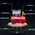 Oil-Free Air Compressor OFC25LX 2 HP, 25L, 220V, 115 PSI, 257 L/min | EnvMart