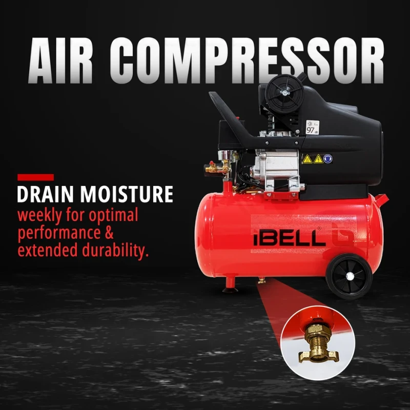 IBL DDC25TL AC25TL Air Compressor 2HP, 1.5KW, 220–240V, 50L | EnvMart