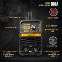 MMA Welding Machine M180-12, 220V, 5.1 KVA, 20–180A, IGBT, VRD, Anti-Stick, Hot Start | EnvMart