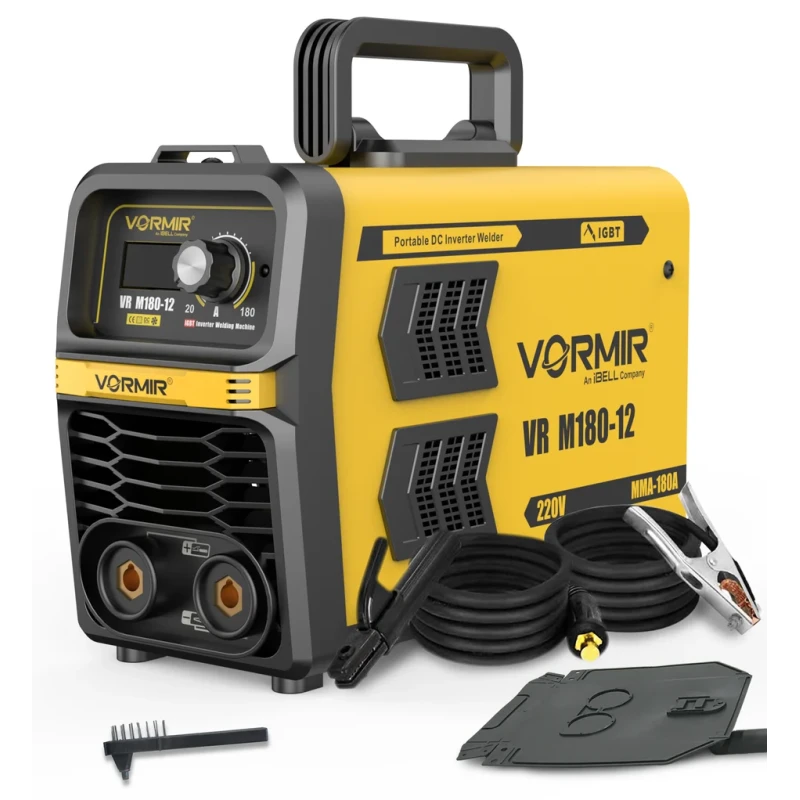 MMA Welding Machine M180-12, 220V, 5.1 KVA, 20–180A, IGBT, VRD, Anti-Stick, Hot Start | EnvMart
