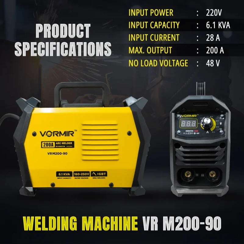 iBELL M200-90 MMA Welding Machine IGBT Inverter VRD 220V 6.1 KVA | EnvMart