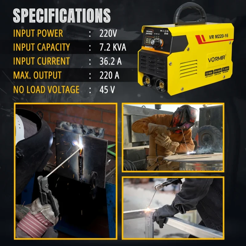 VORMIR Vormir M220-16 MMA Welding Machine 220A IGBT VRD | EnvMart