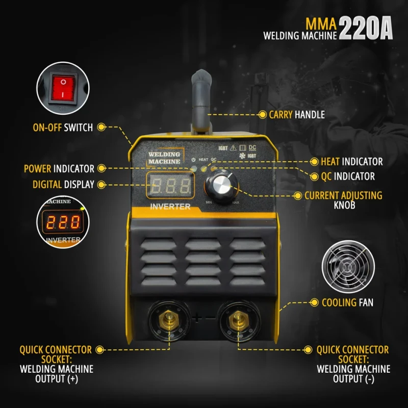 VORMIR Vormir M220-16 MMA Welding Machine 220A IGBT VRD | EnvMart