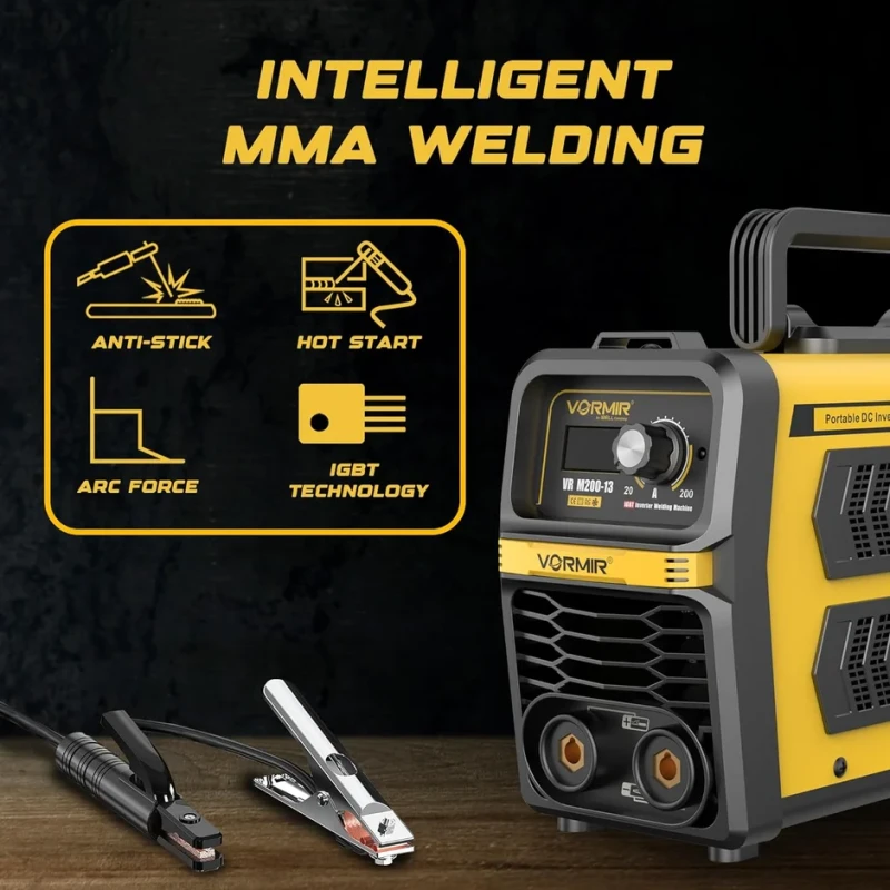 M200-13 MMA Welding Machine 200A, 220V, IGBT VRD Anti-Stick Hot Start | EnvMart