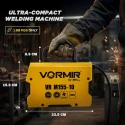M155-10 MMA Welding Machine, 220V, 4.3 KVA, IGBT, Portable Arc Welder | EnvMart