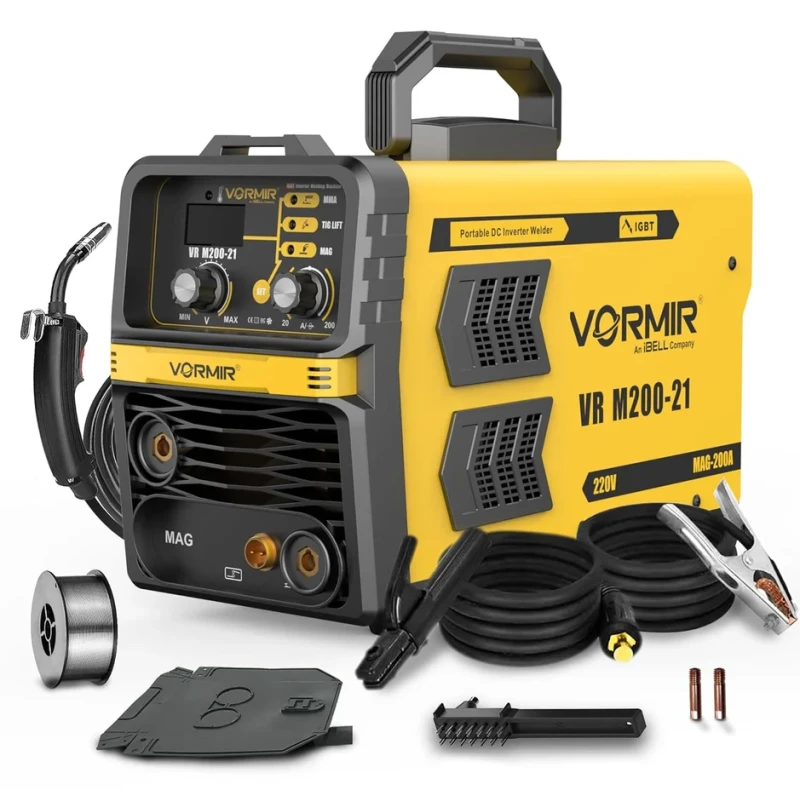 Lift Welding Machine M200-21, 200A, 220V, IGBT, VRD, MMA/MAG/TIG | EnvMart