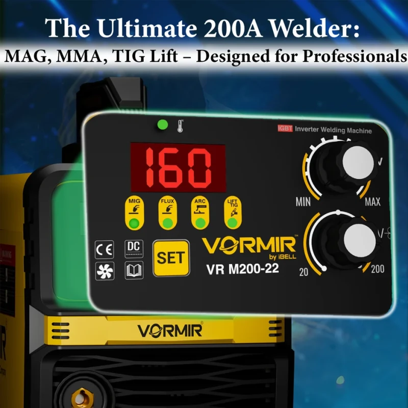 VR M200-22 Multi-Process Lift Welding Machine 220V 5 KVA IGBT | EnvMart