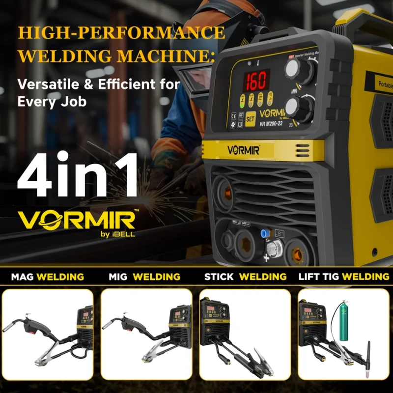 VR M200-22 Multi-Process Lift Welding Machine 220V 5 KVA IGBT | EnvMart