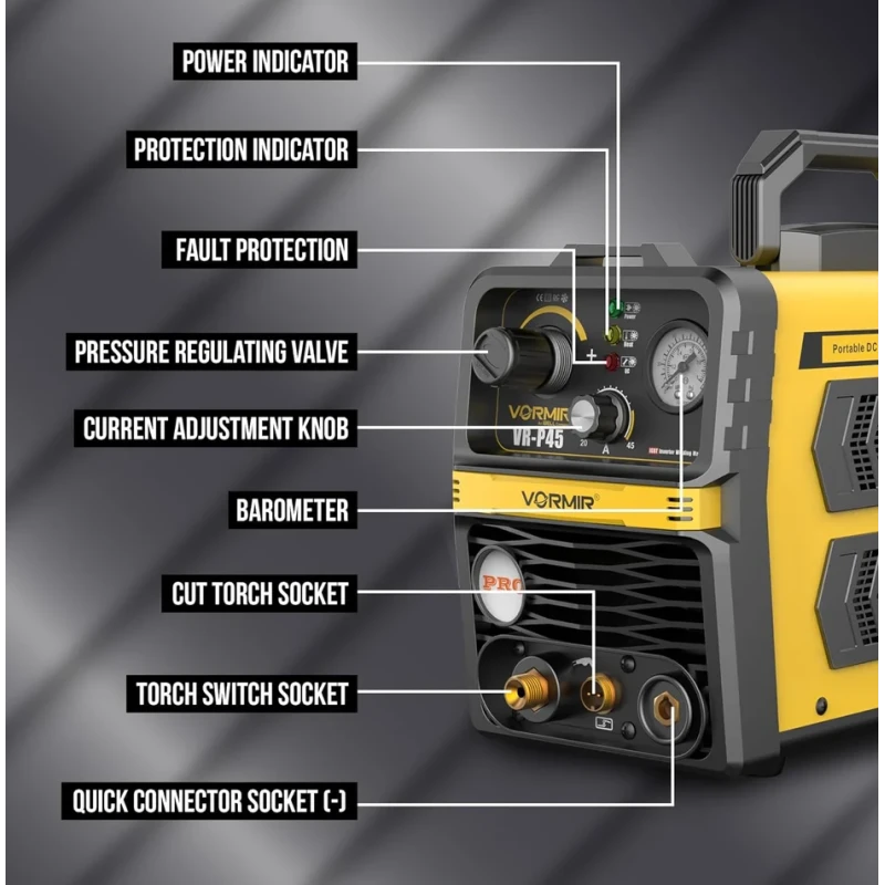 VR P45 Plasma Cutter 220V 7.5 KVA 12mm Cutting Thickness | EnvMart