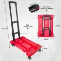 Luggage Trolley FT100 Heavy-Duty 2-in-1 Toolbox Cart & Creeper 100 kg Capacity | EnvMart