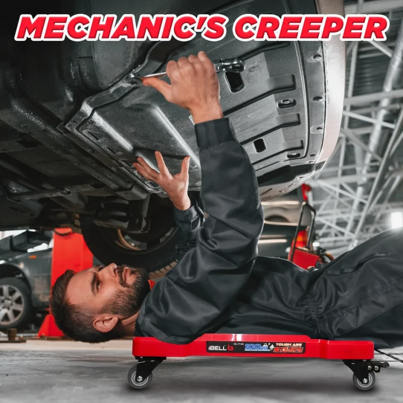 Luggage Trolley FT100 Heavy-Duty 2-in-1 Toolbox Cart & Creeper 100 kg Capacity | EnvMart