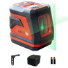 iBELL IBL LL2-40 Professional Green Beam Self-Leveling 40m/131ft 2-Line Laser Level, 1 Horizontal & 1 Vertical, LL2400S000