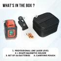 Ll5-45 Professional 5-Line Laser Level, Green Beam, ±0.3mm/m Accuracy, IP54 | EnvMart