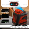 Ll5-45 Professional 5-Line Laser Level, Green Beam, ±0.3mm/m Accuracy, IP54 | EnvMart