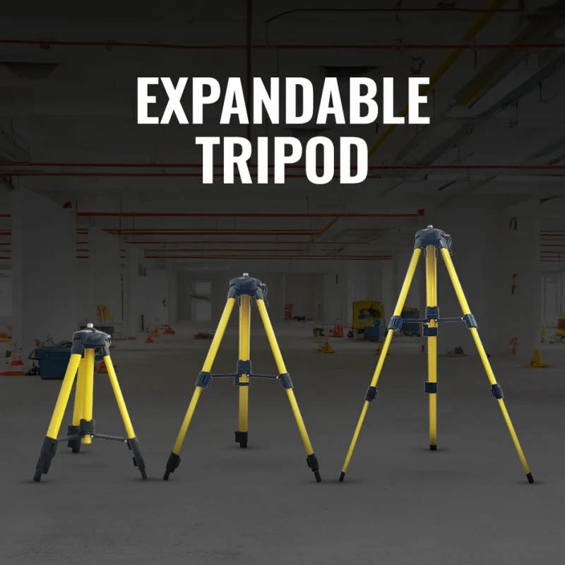 IBLTR5-42 Dual Extendable Tripod Stand with Bubble Level, Precision Adjustable | EnvMart