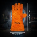 IBELL IBL WG60-16 Welding Protection Gloves 16 Inch Heat Resistant Leather | EnvMart