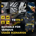 179-Piece Tool Box VR TB179-7 Multitool Set, Sockets 10–22mm, Ratchet | EnvMart