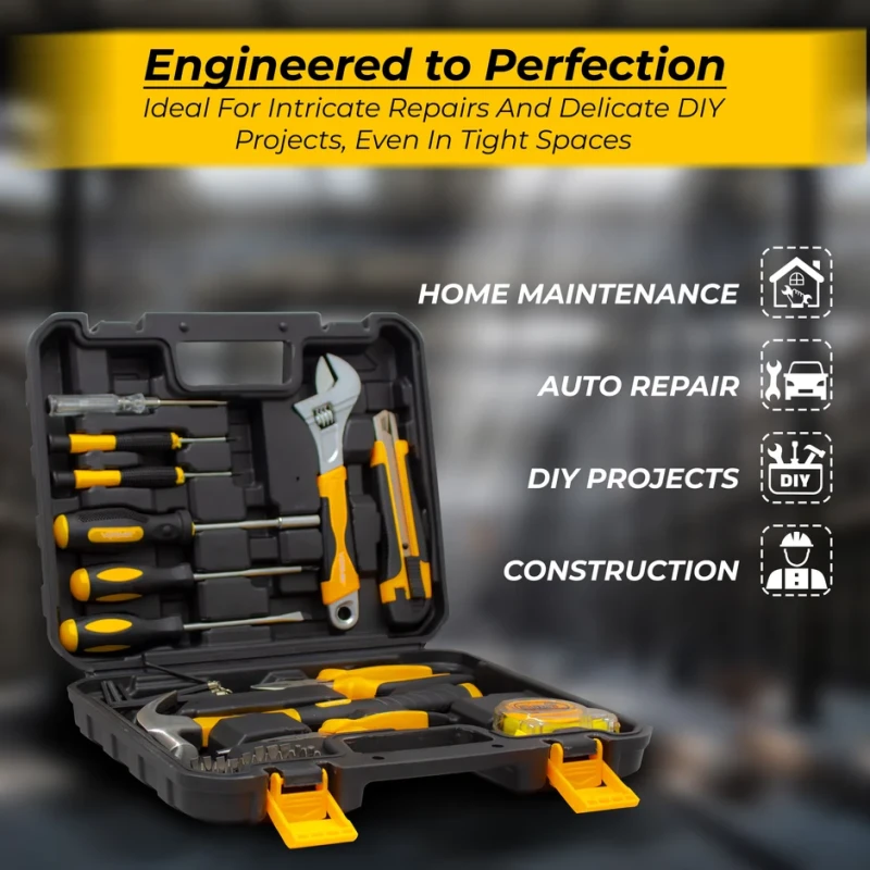 VR TK-32 40-Piece Hand Tool Set with Case, Screwdrivers, Pliers, Wrench | EnvMart