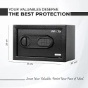 IBL SL20S Electronic Safe Locker 8.5L, Blue LED, Emergency Battery | EnvMart