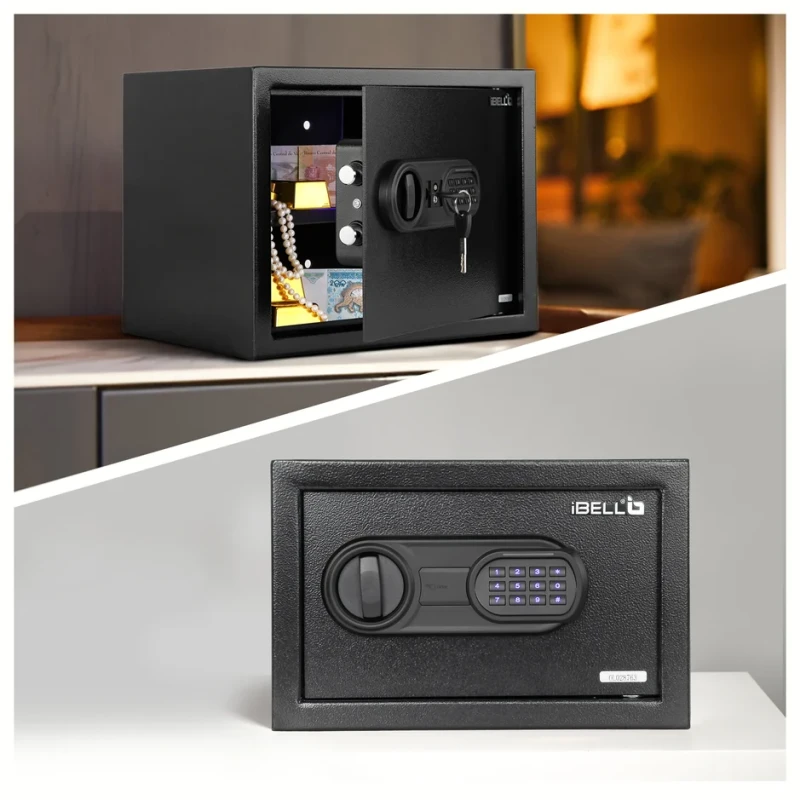 Electronic Safe Locker IBL SL 25S 16.4L Steel, Blue LED, Emergency Battery – EnvMart