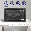 Electronic Safe Locker 23S 25L Blue LED Interior, Digital Lock, Battery Backup | EnvMart